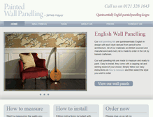 Tablet Screenshot of paintedwallpanelling.com